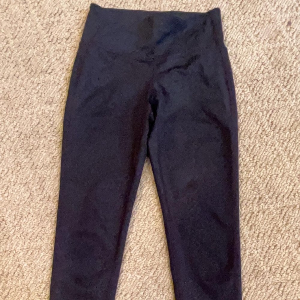 LEOPARD PRINT BLACK LEGGINGS